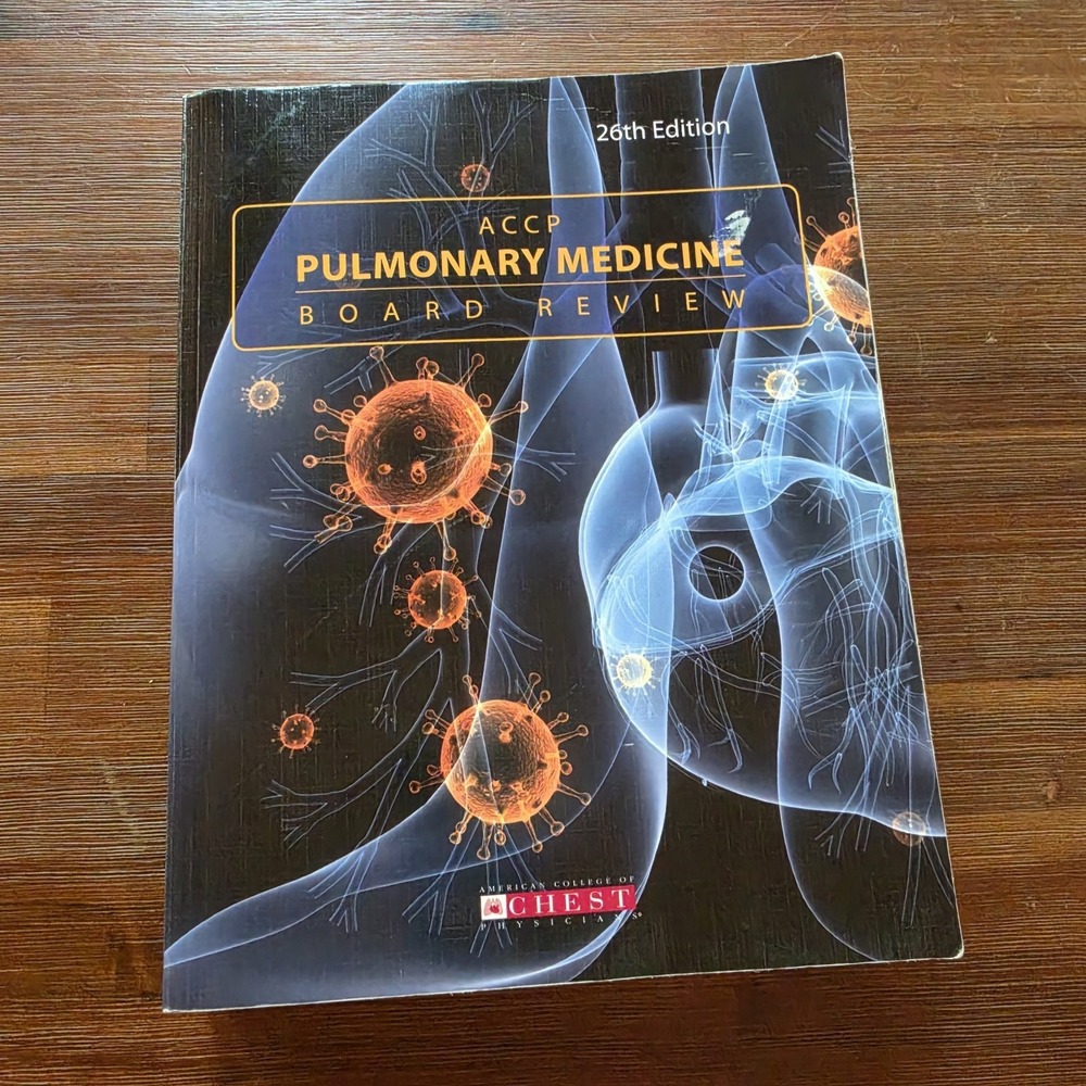 ACCP Pulmonary Medicine Board Review: 26th Edition Highlighted and Marked